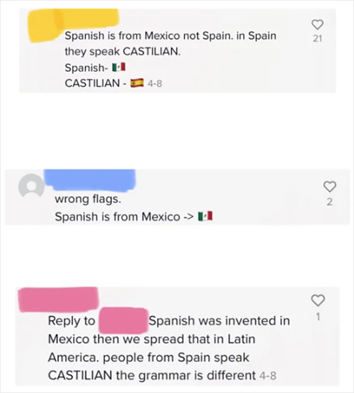 Three Different Comments, From Three Different People, All Commenting On The Same TikTok