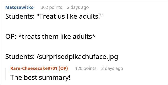 “Tough Luck, Kids”: Teacher Washes Her Hands Off Helping Students Meet The Deadline, They Don’t And They’re Not Happy “Tough Luck, Kids”: Teacher Washes Her Hands Off Helping Students Meet The Deadline, They Don’t And They’re Not Happy