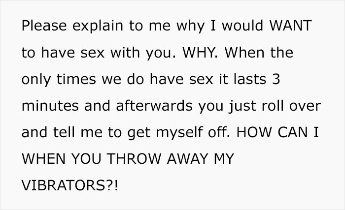 Woman Lists All The Reasons She Doesn't Want To Have Sex With Her Husband After She Catches Him Complaining, And Every Man Needs To Read This
