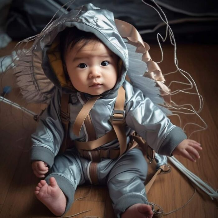 Ai-Generated Images Of Babies Skydiving Go Viral On Social Media (24 Pics)