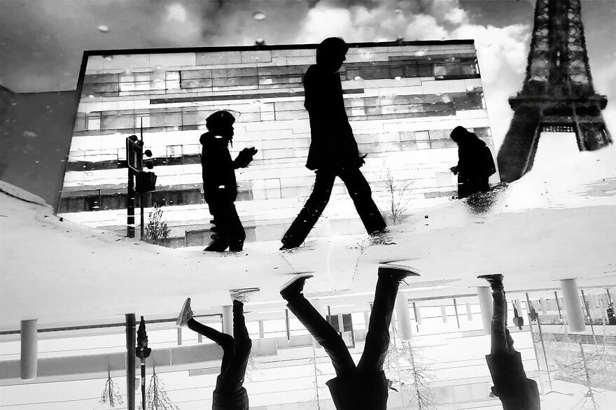 "The Eiffel Tower Reflection" From The Series "Walking Paris With Love" By Souhayl A