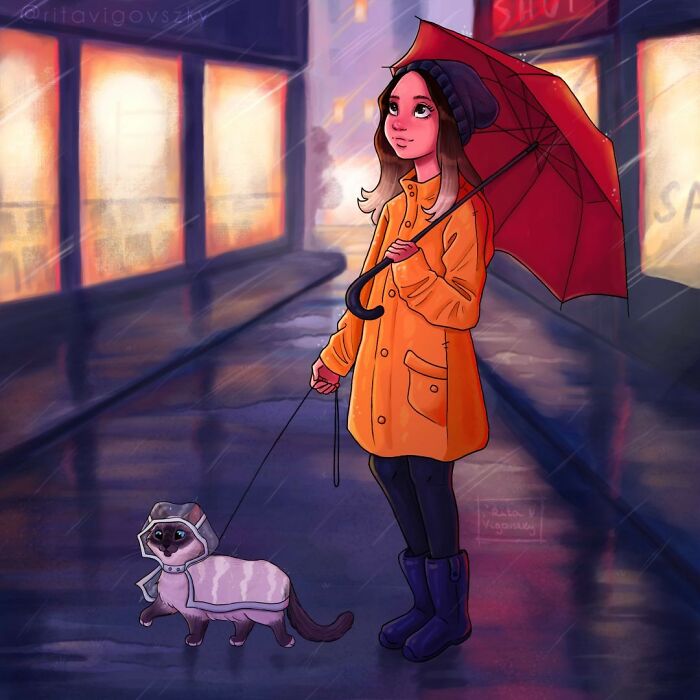 Artist Illustrates Everyday Life With A Cat In These New Relatable Comics