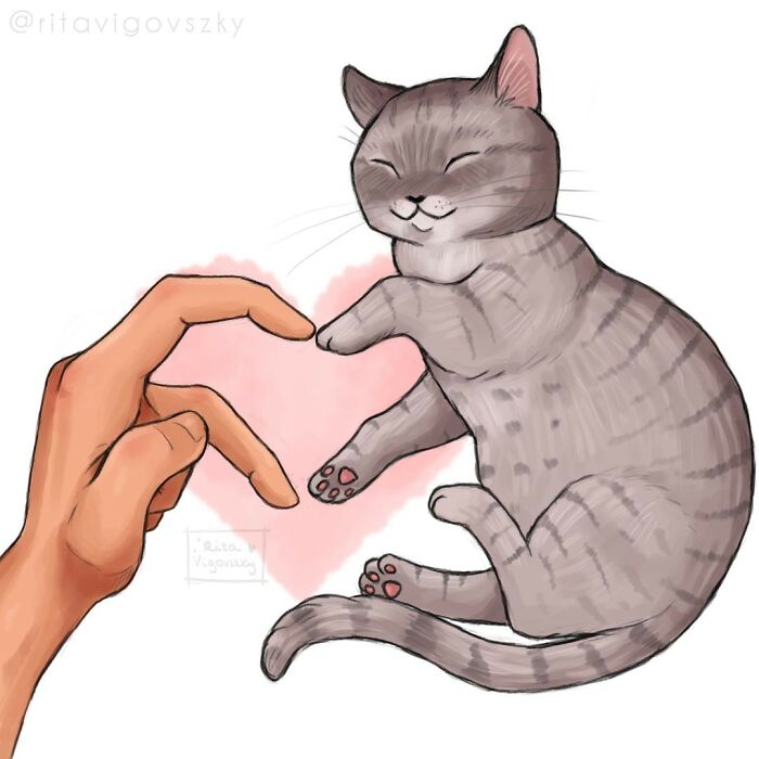 Artist Illustrates Everyday Life With A Cat In These New Relatable Comics