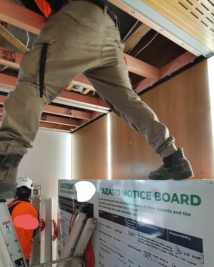 Just Use The Hazard Notice Board Bob, It’ll Be Fine