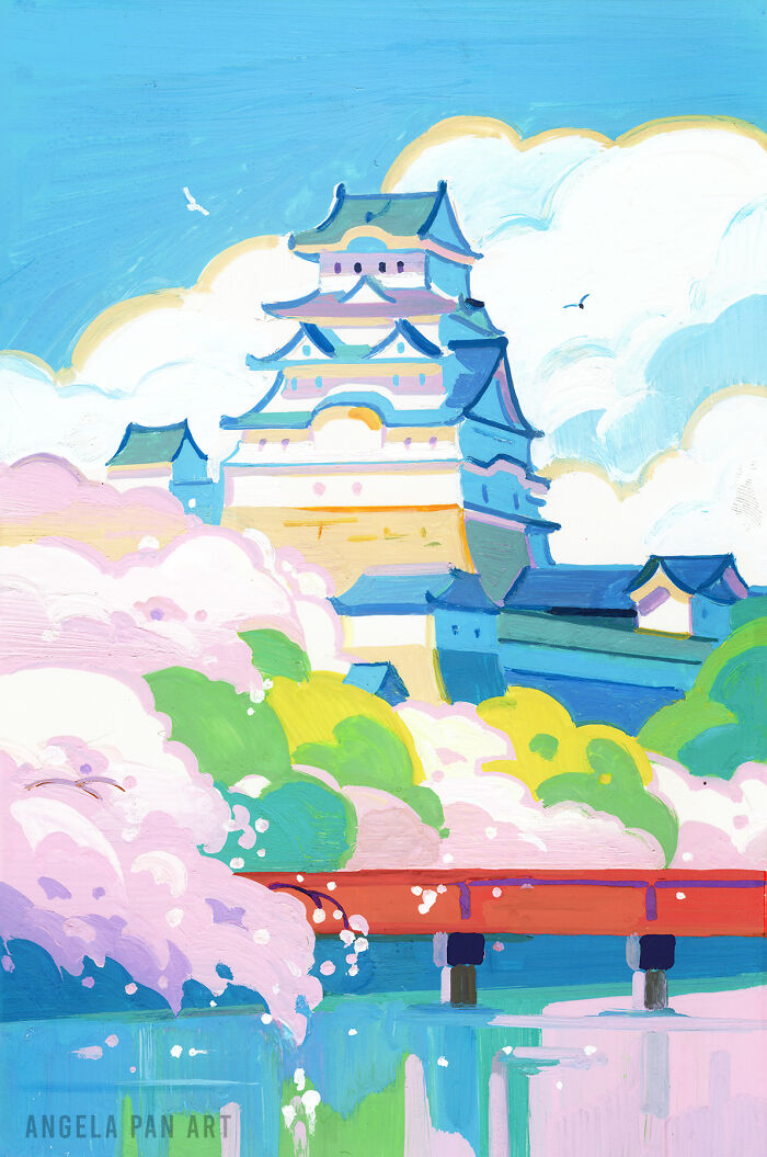 Himeji Castle In Spring