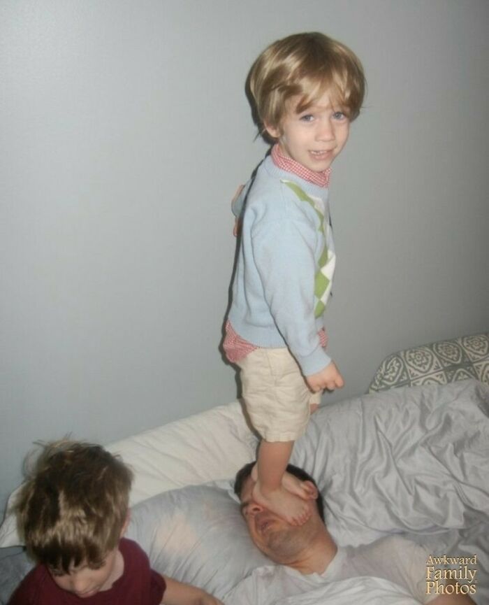 “Our Kids Had Experimented With A Few Different Balancing Acts And By The Time I Got My Camera Figured Out, Our Son Had Found A New Perch”⁠ 