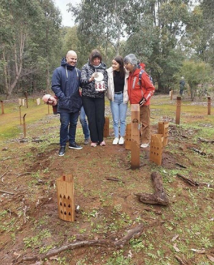My Dad, Who Is Very Much Still Alive, Insisted On Having A Small Ceremony At The Place His Ashes Will Eventually Be Buried"