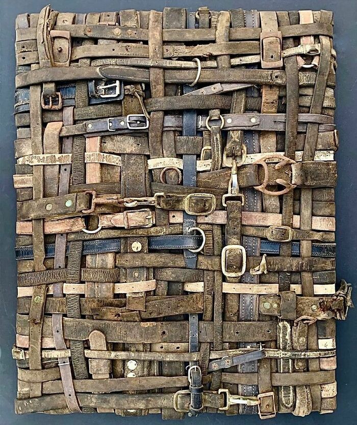 Sculpture Made From Horses Bridles, Halters And Reins