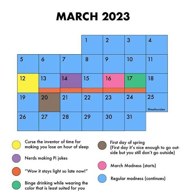 March&rsquo;s schedule is here, tell all your friends.