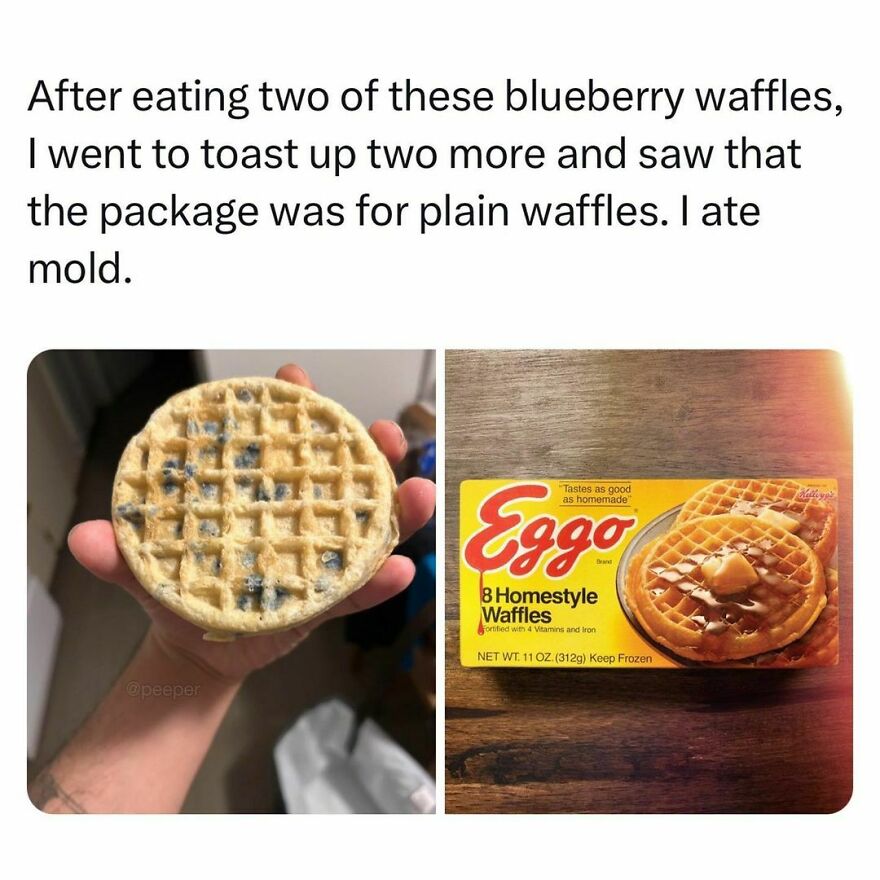 Blue cheese eggos Blue cheese eggos