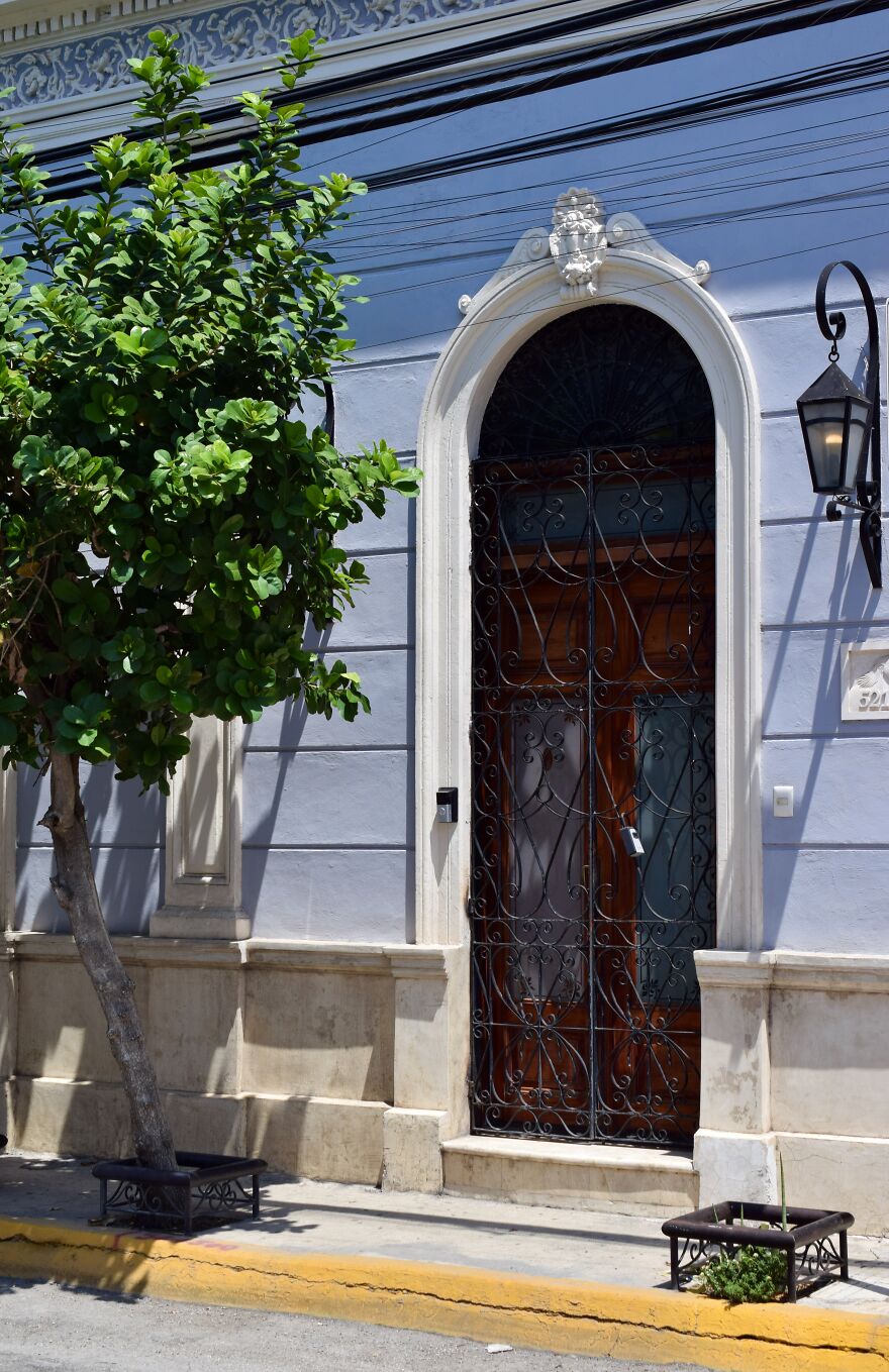 A Beautiful Facade In Merida, Mexico