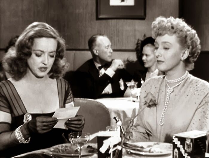 Margo and Eve at the restaurant