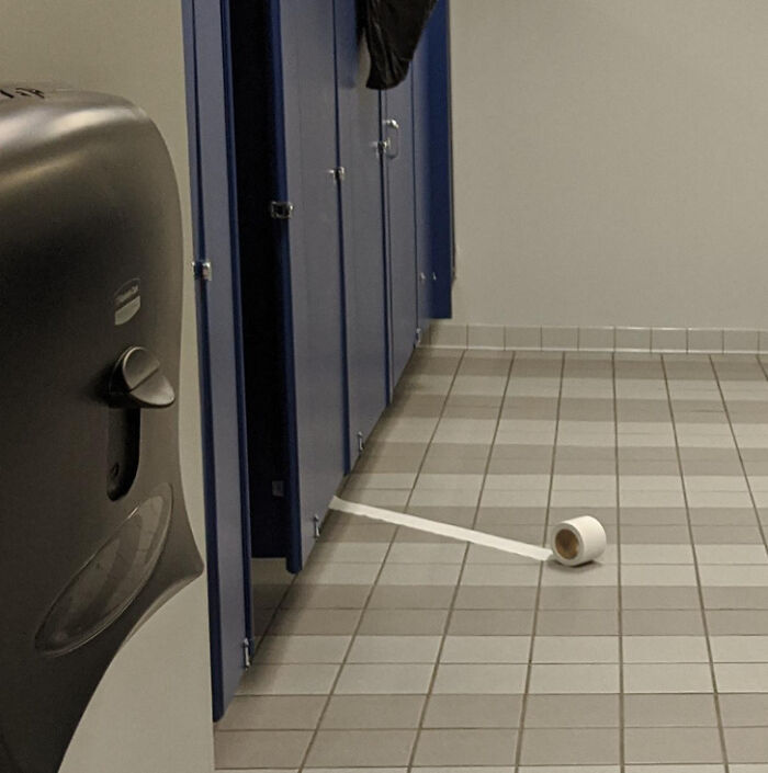 There Goes The Toilet Paper