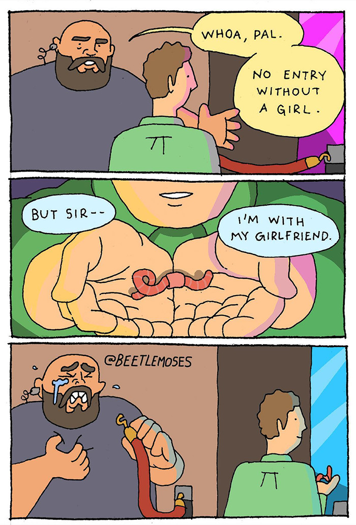 Hilarious Nonsensical "Beetlemoses" Comics With A Dark Twist
