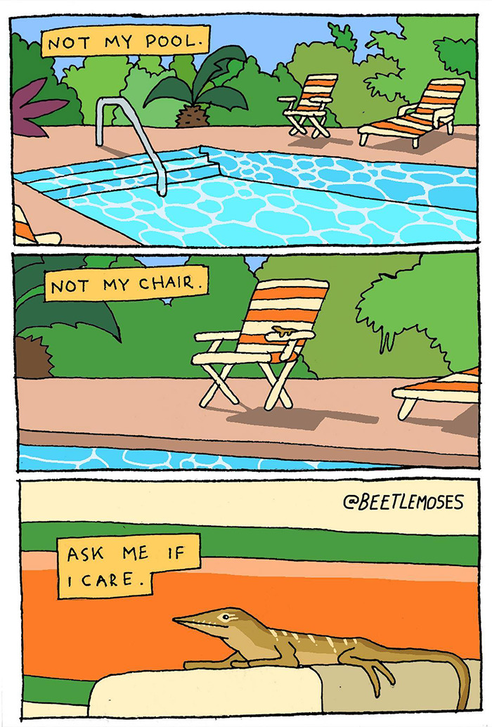Hilarious Nonsensical "Beetlemoses" Comics With A Dark Twist