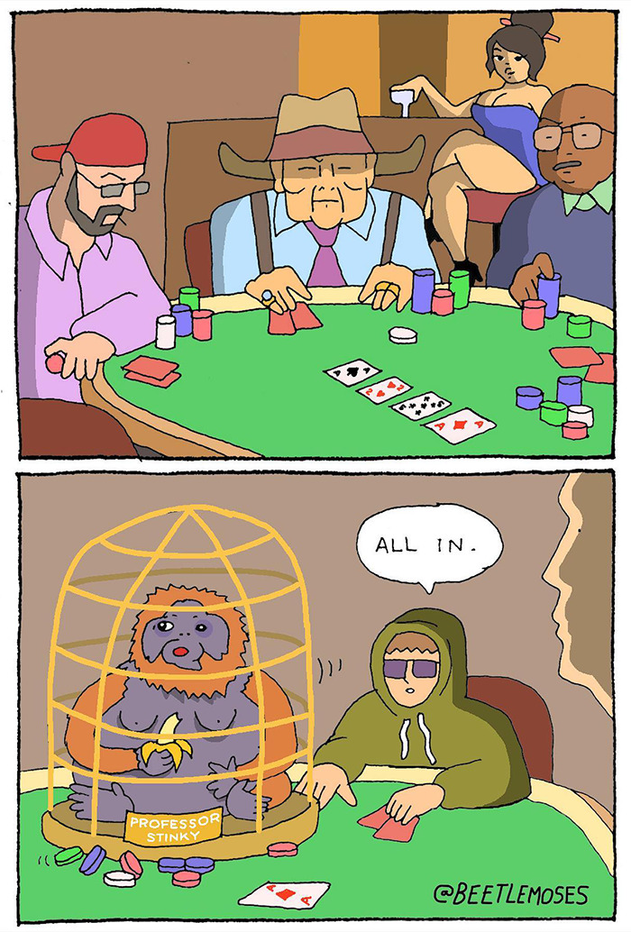 Hilarious Nonsensical "Beetlemoses" Comics With A Dark Twist