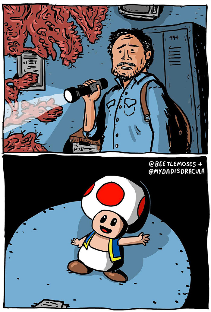 Hilarious Nonsensical "Beetlemoses" Comics With A Dark Twist