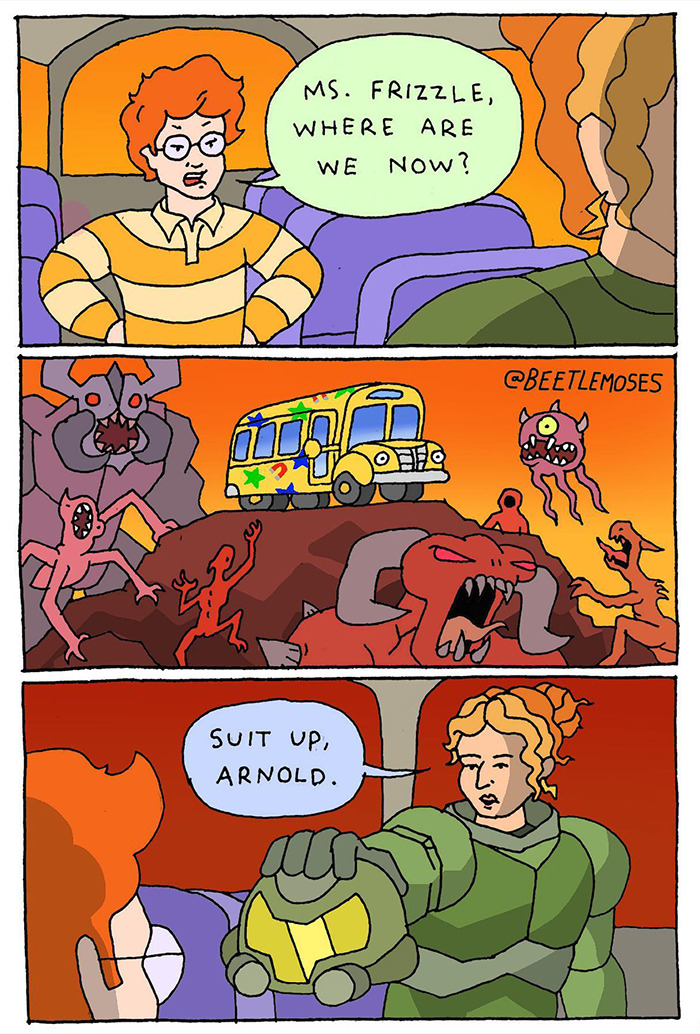 Hilarious Nonsensical "Beetlemoses" Comics With A Dark Twist