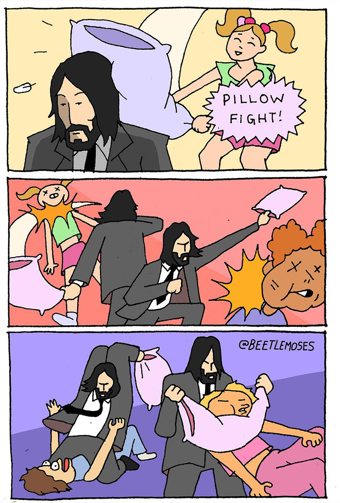 Hilarious Nonsensical "Beetlemoses" Comics With A Dark Twist