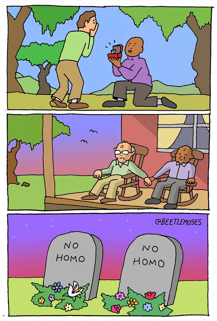 Hilarious Nonsensical "Beetlemoses" Comics With A Dark Twist