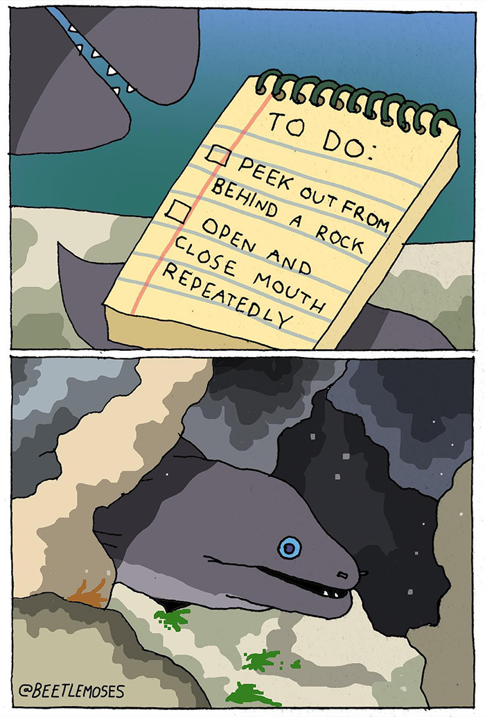 Hilarious Nonsensical "Beetlemoses" Comics With A Dark Twist