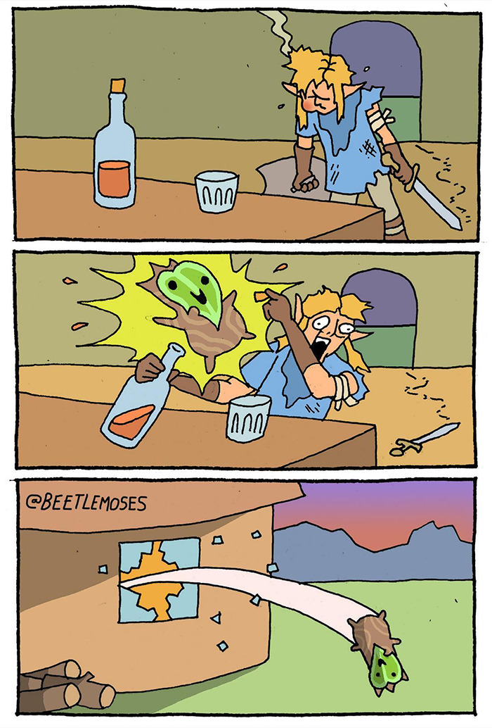 Hilarious Nonsensical "Beetlemoses" Comics With A Dark Twist