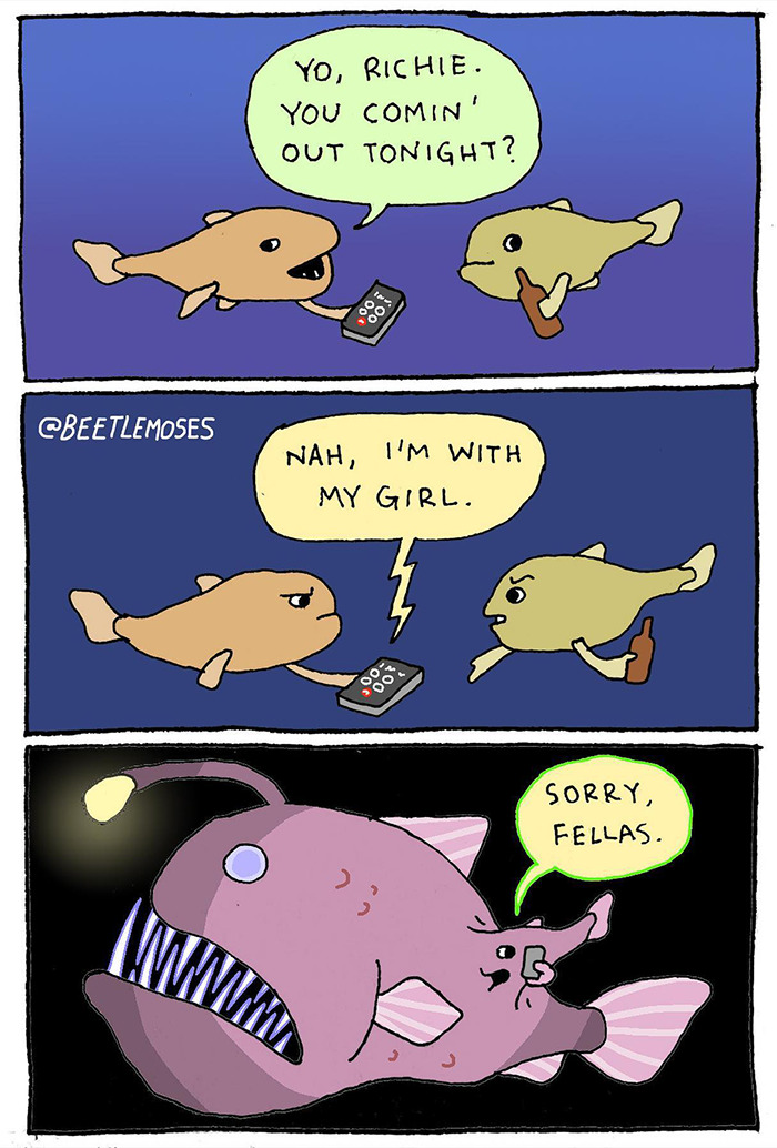 Hilarious Nonsensical "Beetlemoses" Comics With A Dark Twist