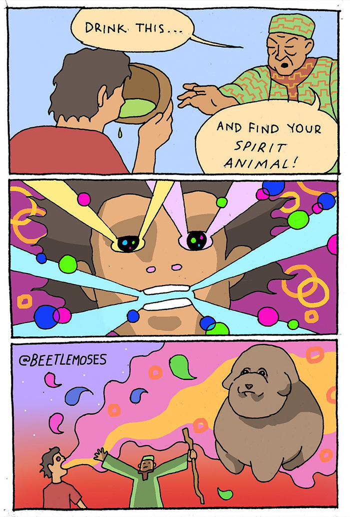 Hilarious Nonsensical "Beetlemoses" Comics With A Dark Twist