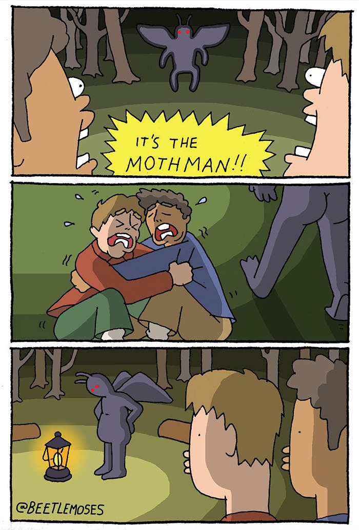 Hilarious Nonsensical "Beetlemoses" Comics With A Dark Twist