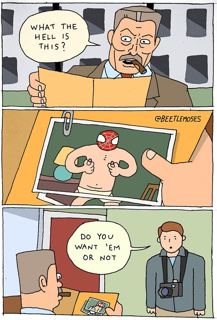 Hilarious Nonsensical "Beetlemoses" Comics With A Dark Twist