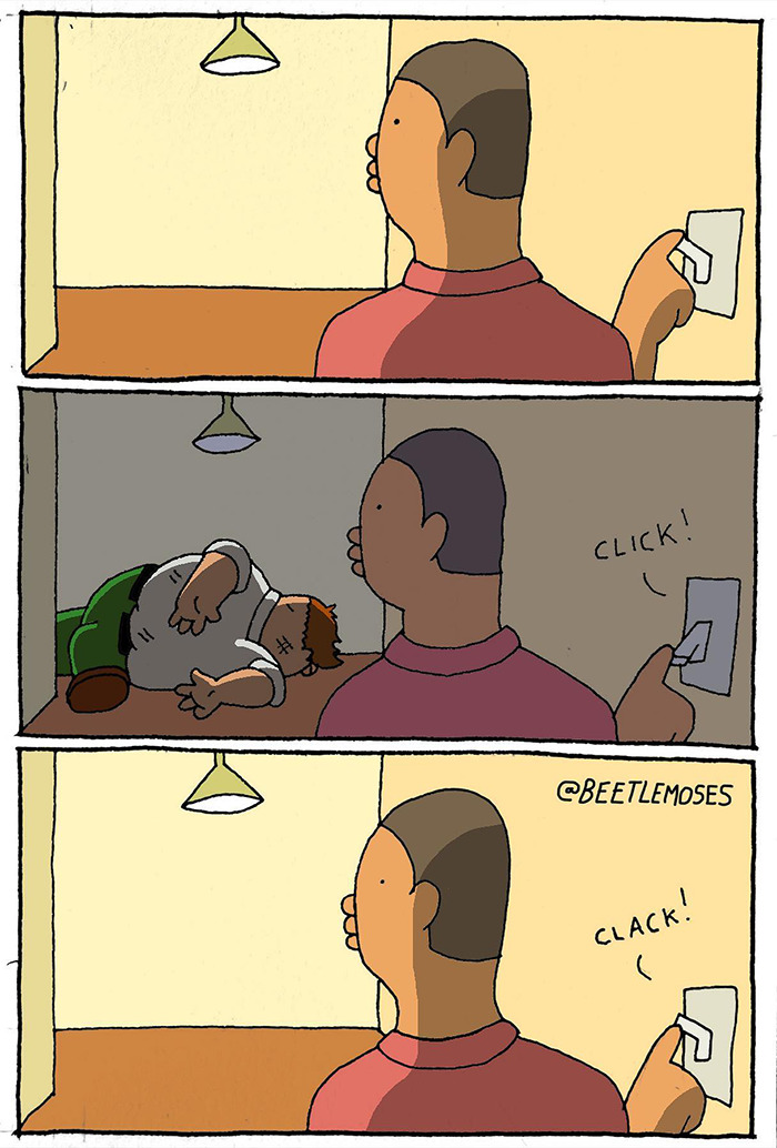 Hilarious Nonsensical "Beetlemoses" Comics With A Dark Twist