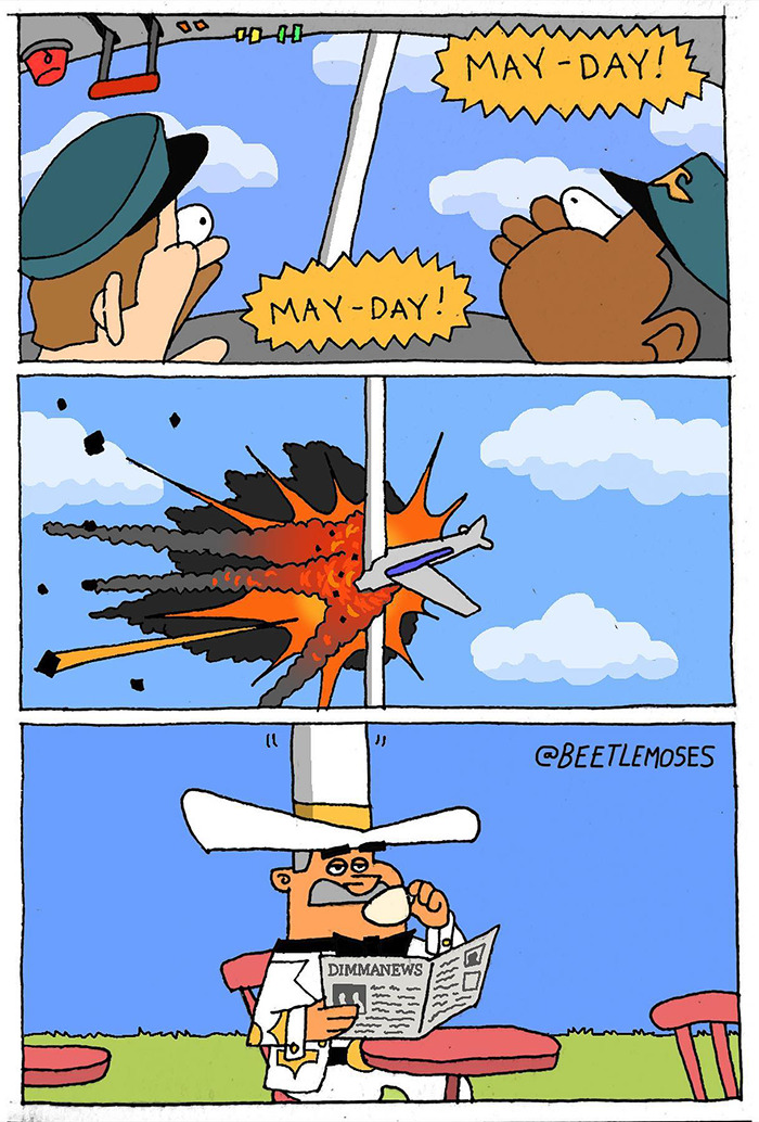 Hilarious Nonsensical "Beetlemoses" Comics With A Dark Twist