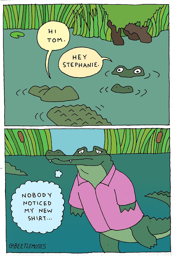 Hilarious Nonsensical "Beetlemoses" Comics With A Dark Twist