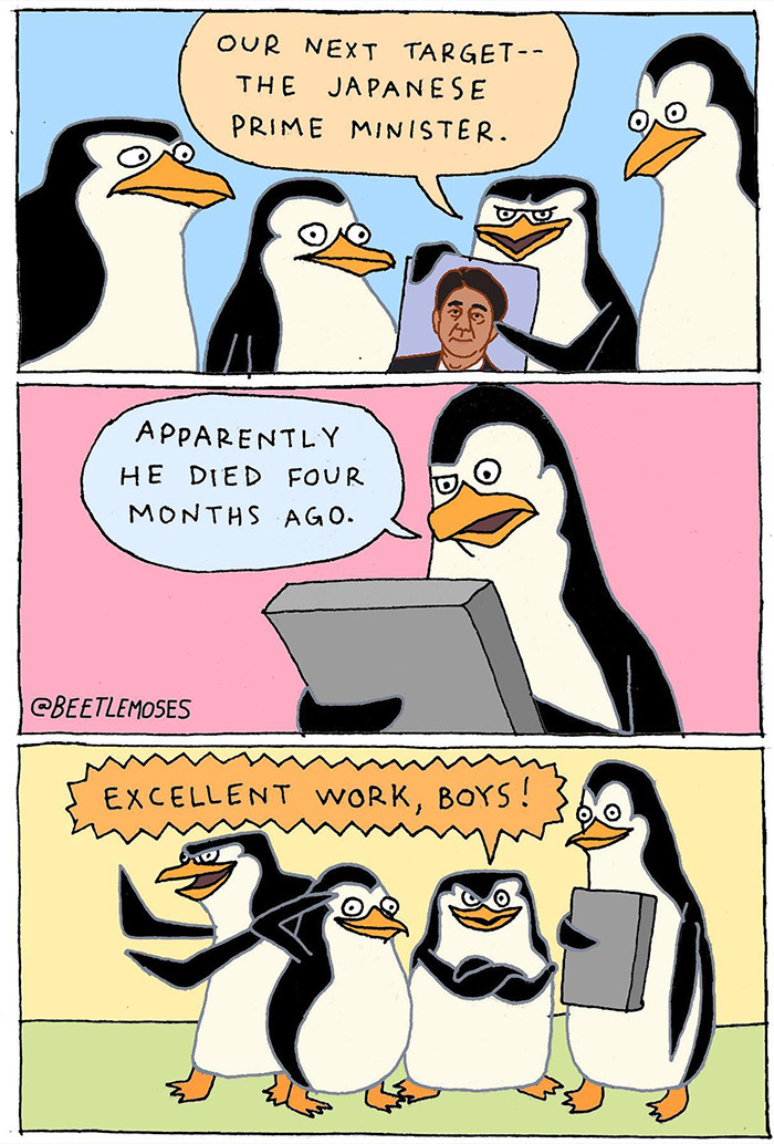 Hilarious Nonsensical "Beetlemoses" Comics With A Dark Twist