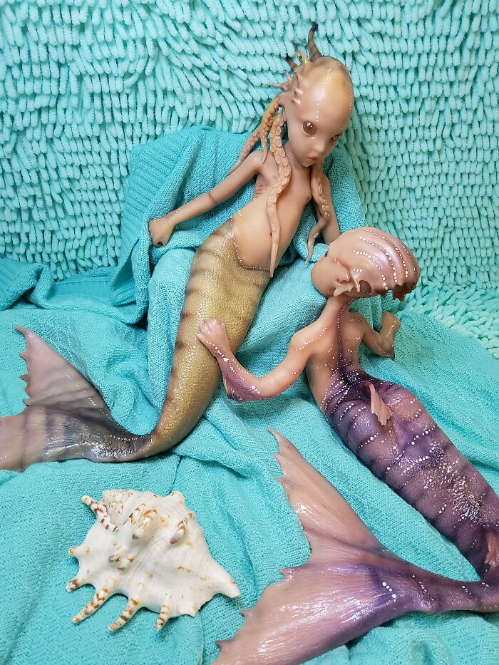 I Made These Unique Mermaid Dolls (9 Pics)