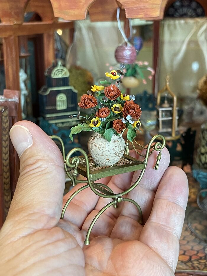 Red Ranuculus, Dahlias And Sunflowers (Artist Unknown)