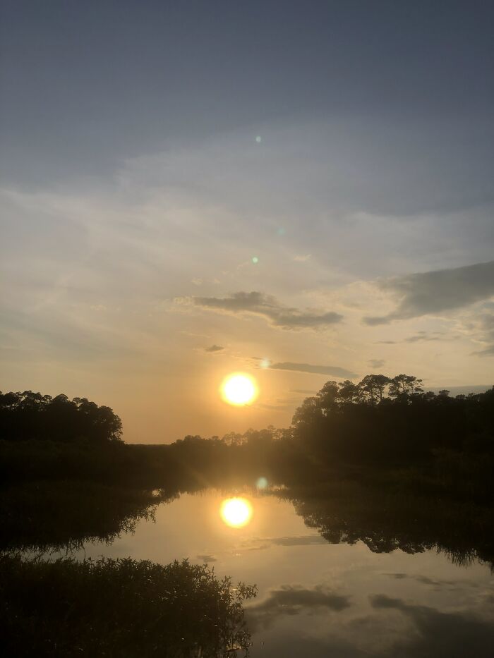 Sunset Over The Bayou