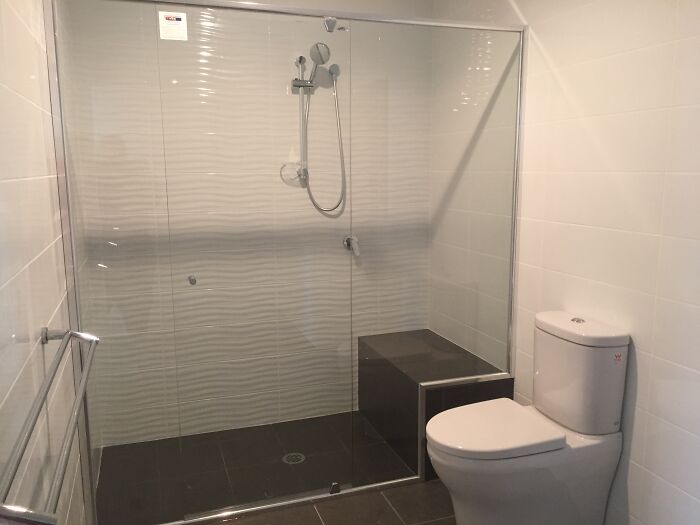 Built In Seat In The Shower. Originally Designed For My Aging Mum, But The Idea Was Too Good To Not Install In My Bathroom!