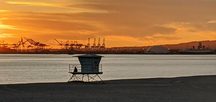 Long Beach Ca Harbor And Beach
