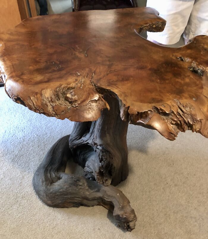 My Live Edge Tree Table