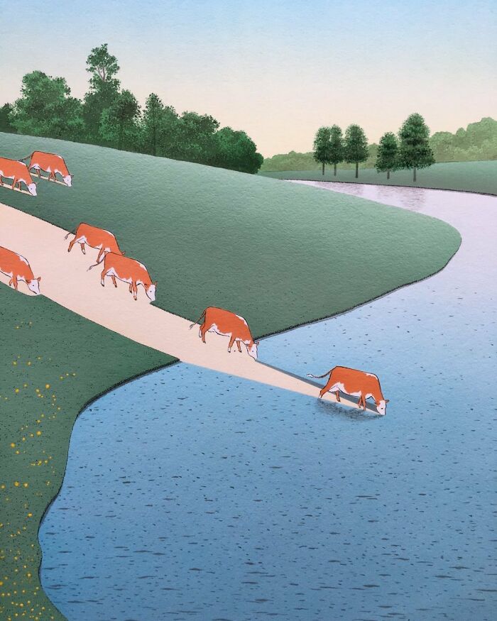 Meet Guy Billout's Brilliantly Ironic Illustrations That Transform The Ordinary Into The Extraordinary (New Pics)