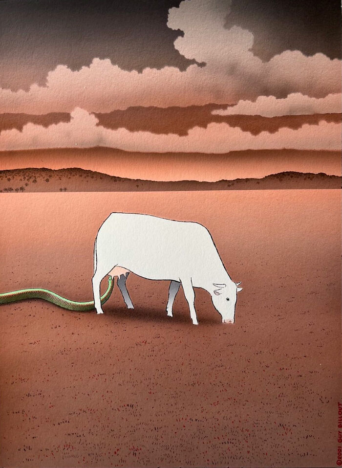 Meet Guy Billout's Brilliantly Ironic Illustrations That Transform The Ordinary Into The Extraordinary (New Pics)