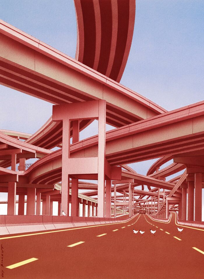 Meet Guy Billout's Brilliantly Ironic Illustrations That Transform The Ordinary Into The Extraordinary (New Pics)