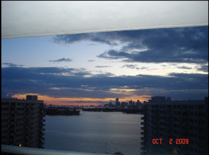 Outside My Window, Sunset, In Miami Beach Circa 2016