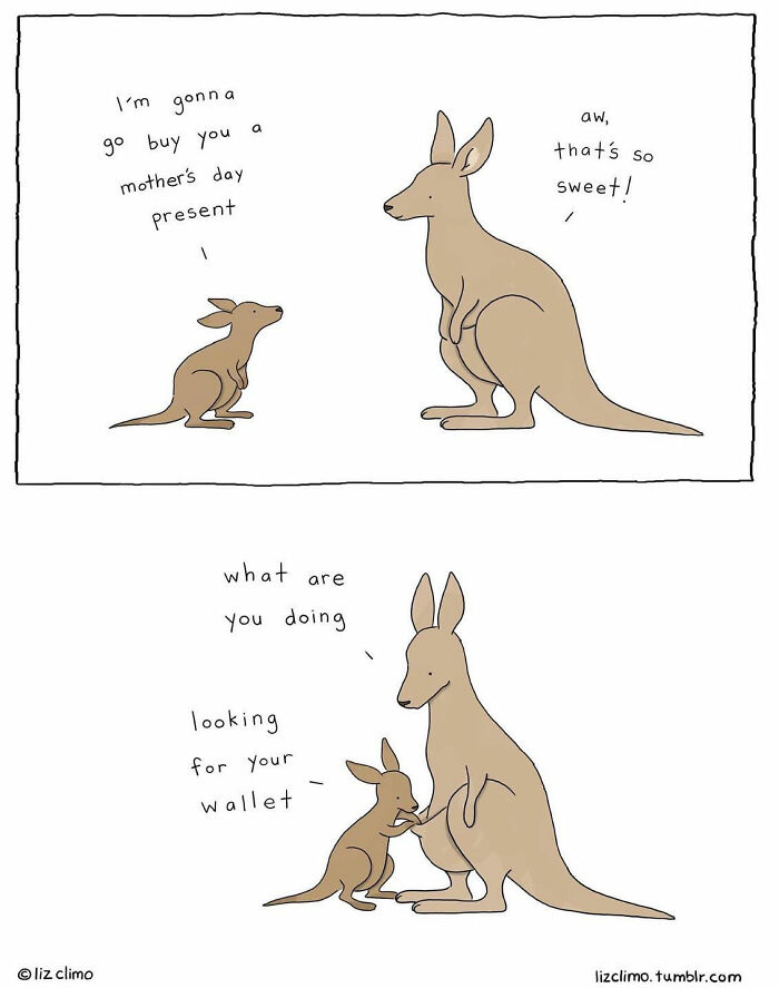 New Cute And Fun Illustrations Showing Strange Situations From The Animal World