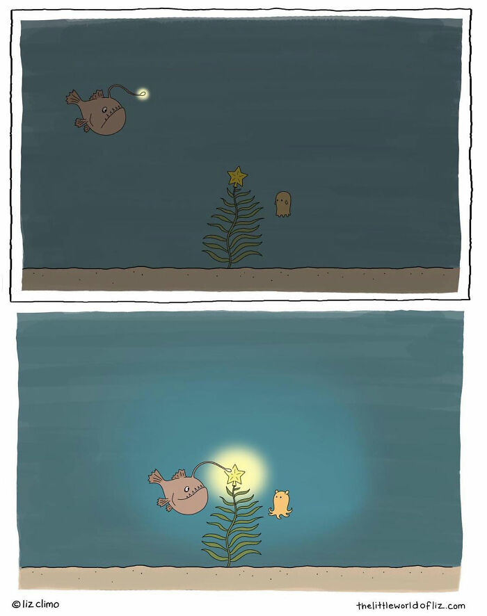 New Cute And Fun Illustrations Showing Strange Situations From The Animal World