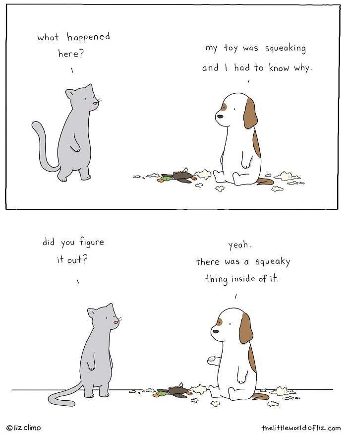 New Cute And Fun Illustrations Showing Strange Situations From The Animal World