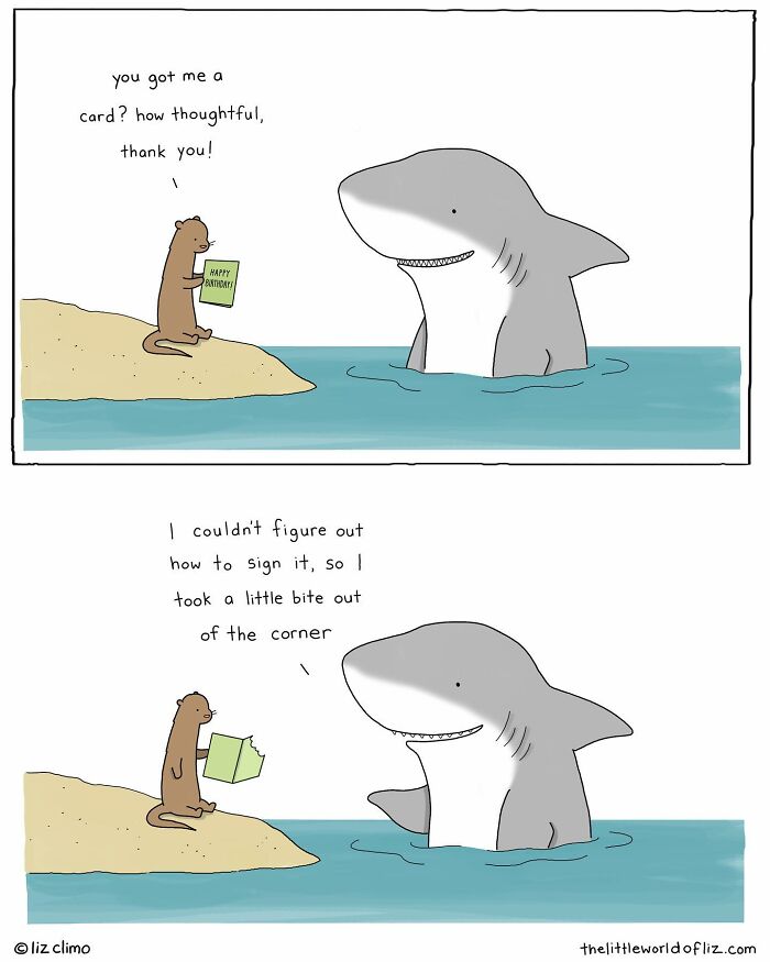 New Cute And Fun Illustrations Showing Strange Situations From The Animal World