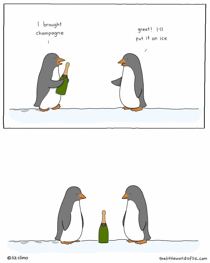 New Cute And Fun Illustrations Showing Strange Situations From The Animal World