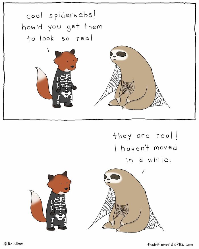 New Cute And Fun Illustrations Showing Strange Situations From The Animal World